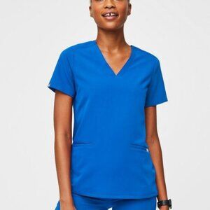 Women's Casma three pocket scrub top royal blue